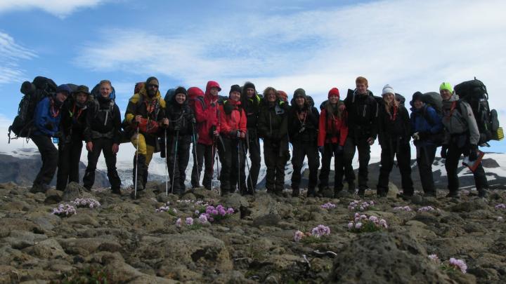 På vej over Island - på toppen af et faldt plateau